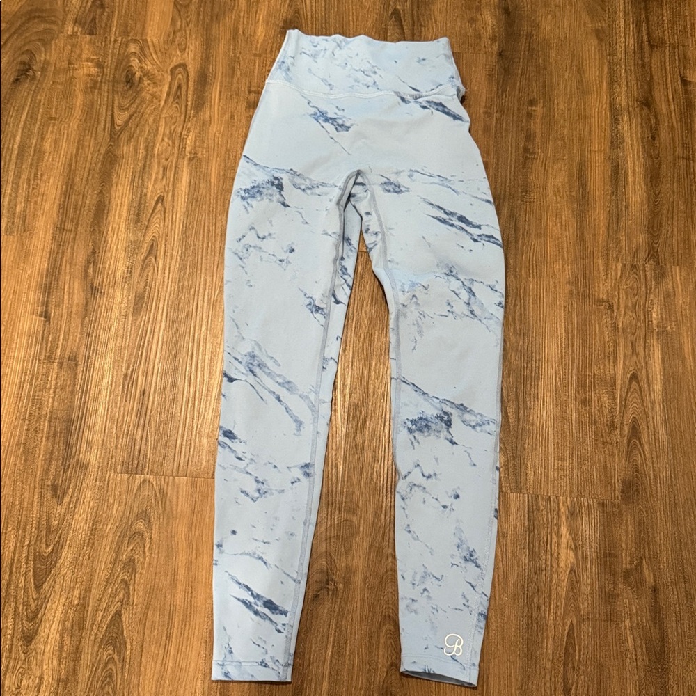 Bombshell Sportswear Sky Blue Marble Leggings